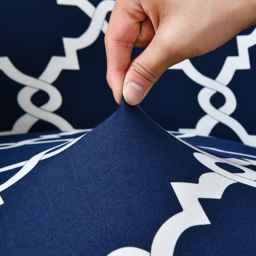 tissu extensible housse de fauteuil cabriolet bleu marine