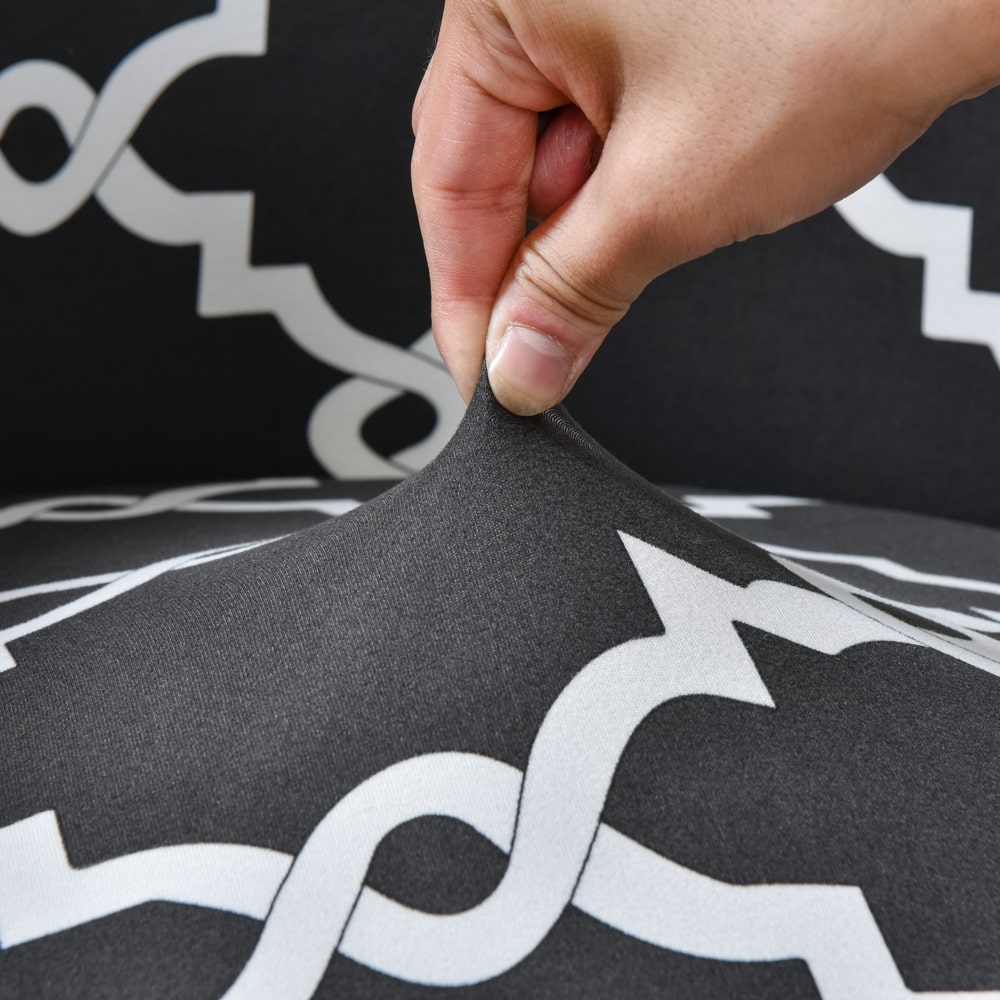 tissu extensible housse de fauteuil cabriolet gris anthracite