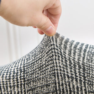 miniature vue rapprochée tissu housse de fauteuil cabriolet au motif gris chiné