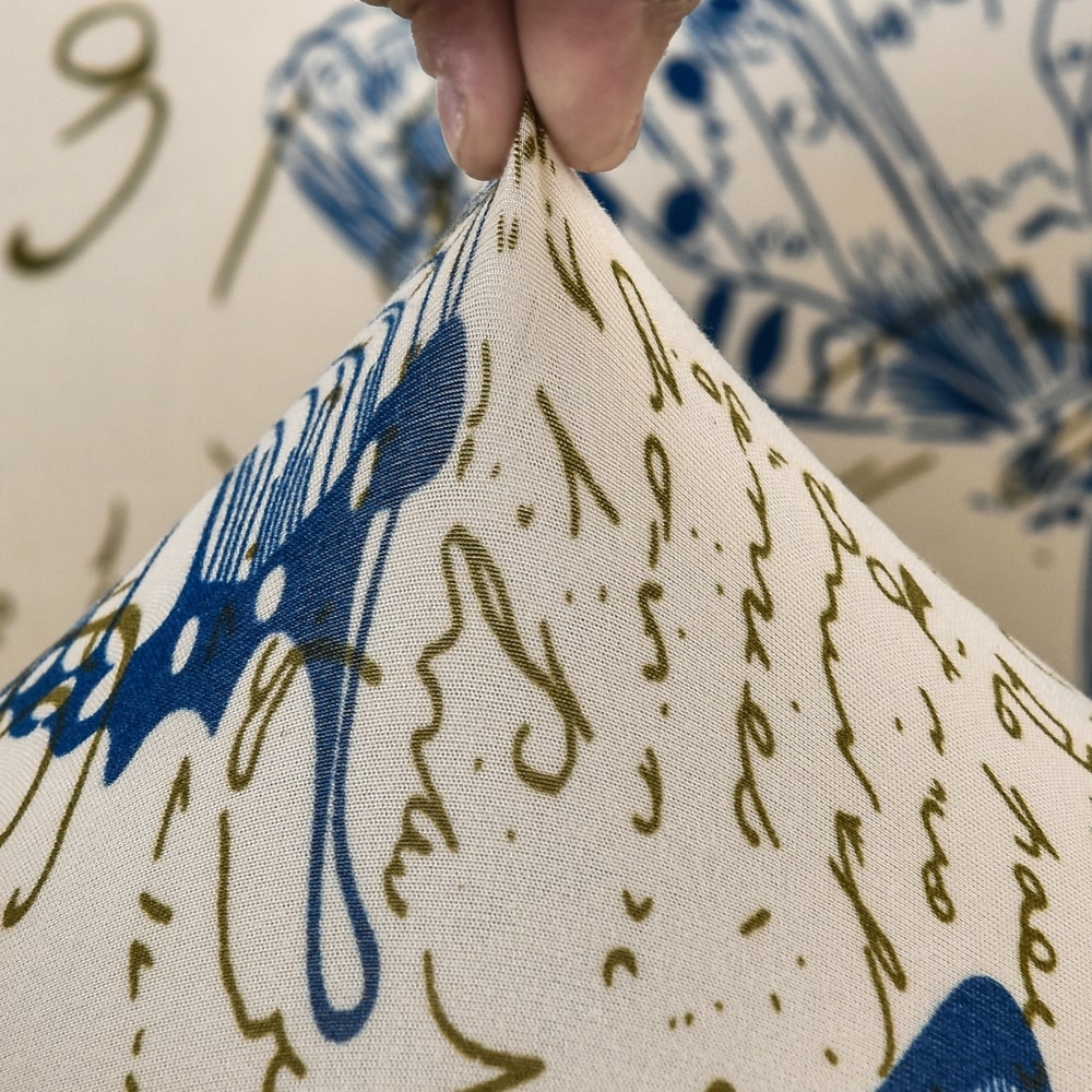 tissu extensible Housse de fauteuil cabriolet papillon bleu