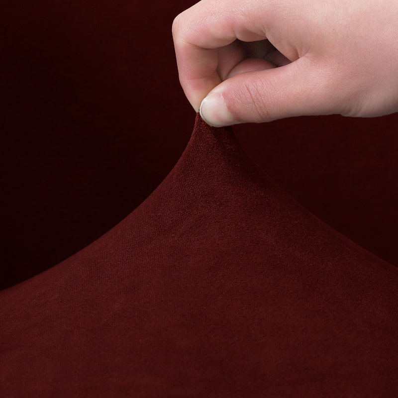 tissu extensible housse de fauteuil cabriolet Velours bordeaux