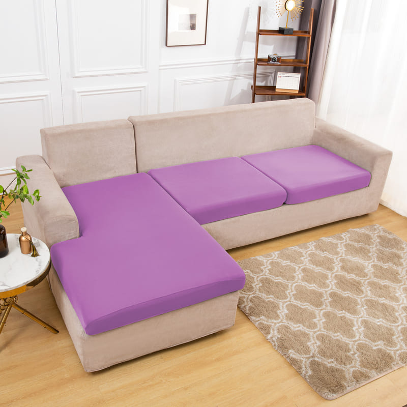 tissu extensible housse lavande pour coussin assise canapé