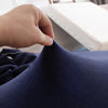 tissu extensible housse pour coussin assise canape peluche bleue marine