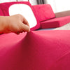 tissu extensible housse pour coussin assise canape peluche fuchsia