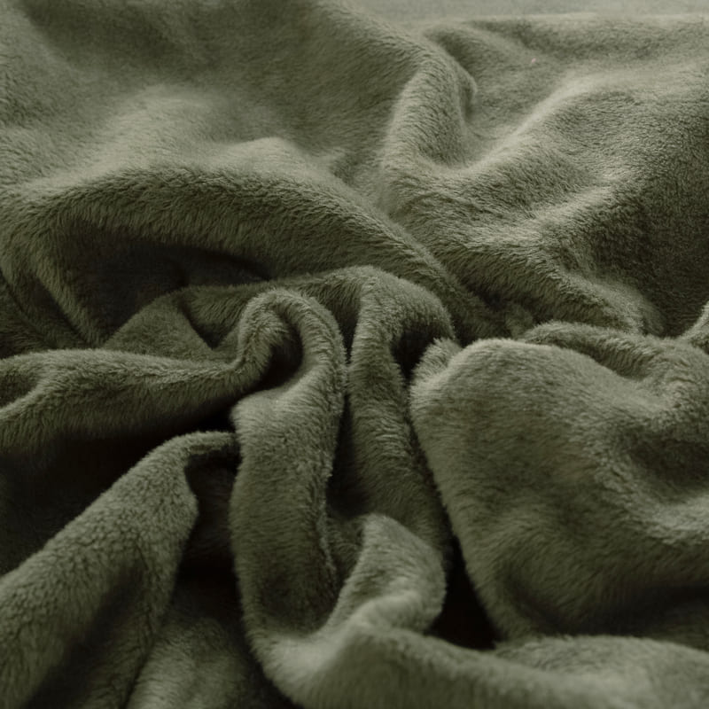 tissu extensible housse pour coussin assise canape peluche kaki