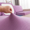 tissu extensible housse pour coussin assise canape peluche lavande