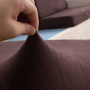 miniature textile housse pour coussin assise canape peluche marron
