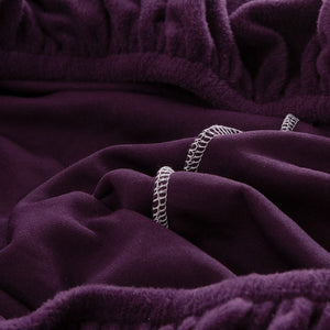miniature tissu extensible housse pour coussin assise canape peluche prune