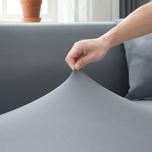 miniature Tissu housse canapé d&#39;angle gris
