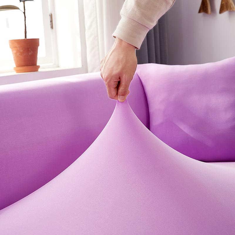 Tissu housse canapé d'angle lavande