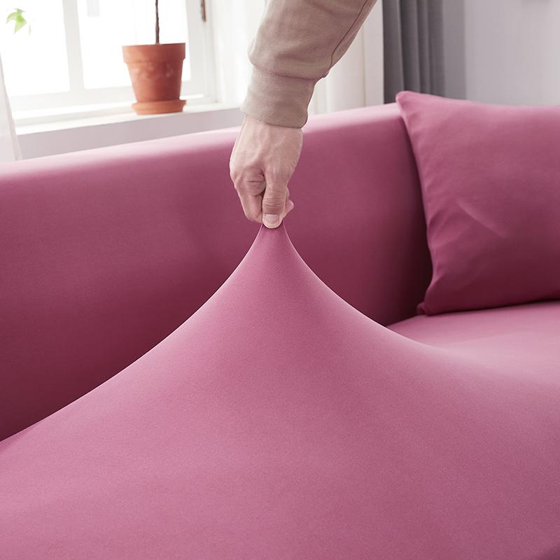 Tissu housse canapé d'angle magenta