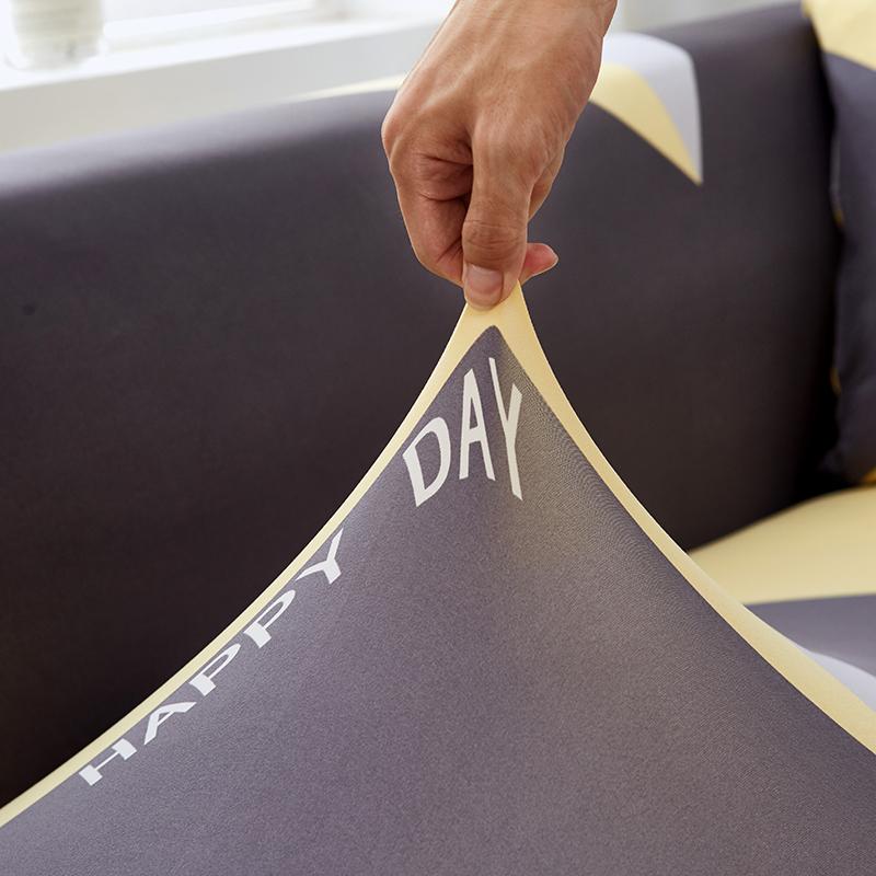 tissu housse de canapé d'angle rayée