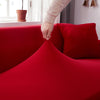 Tissu housse canapé d&#39;angle rouge