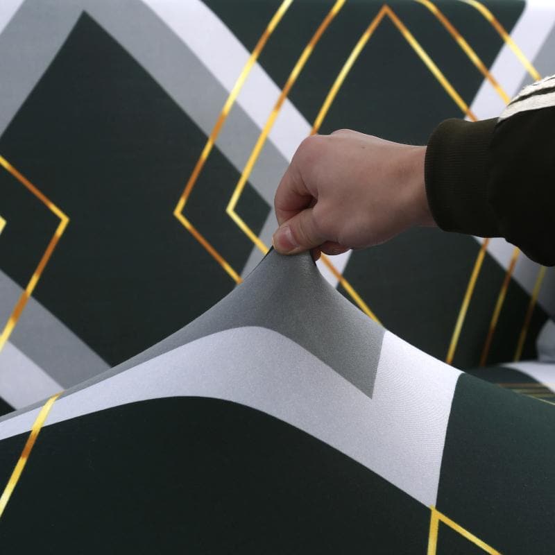 tissu housse canapé en l