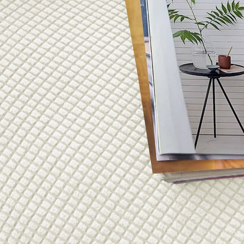 tissu housse de fauteuil relax jacquard blanc