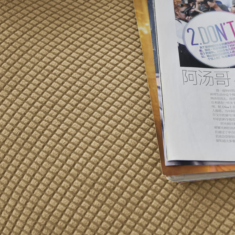 tissu housse de fauteuil relax jacquard camel