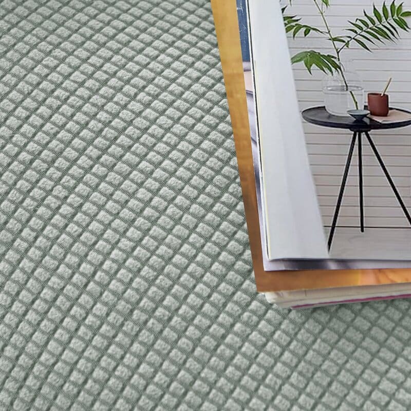 tissu housse de fauteuil relax jacquard gris vert