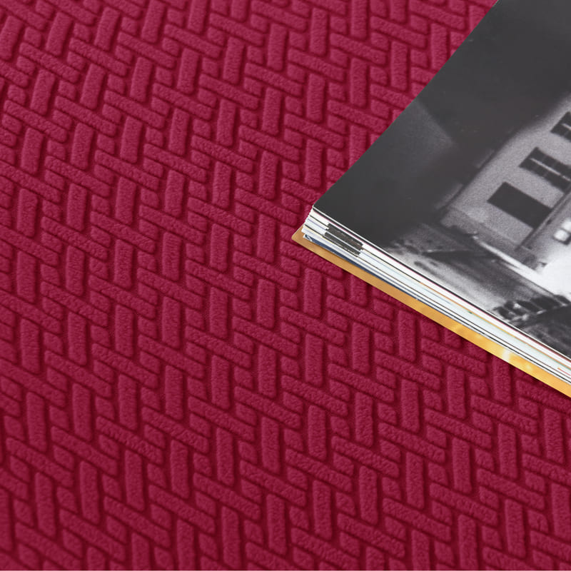 tissu housse de fauteuil relax microfibre bordeaux