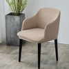 Housse de chaise scandinave Tolga Marron clair