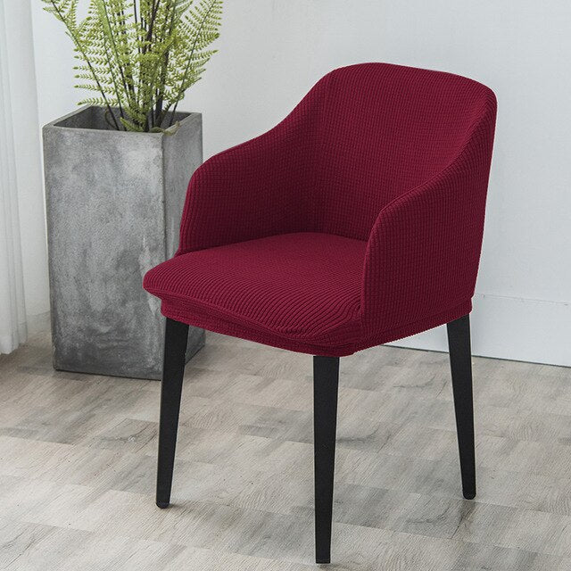 Housse de chaise scandinave Tolga Bordeaux