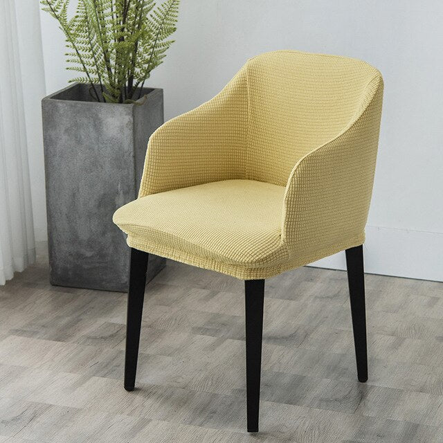 Housse de chaise scandinave Tolga Jaune