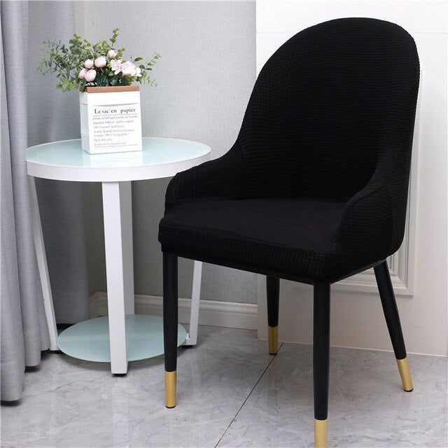 Housse de chaise scandinave Bjorli Noir