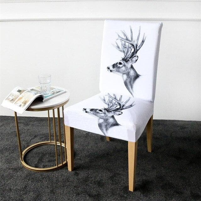 Housse de Chaise Renne Nordique | Housse Design