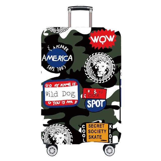 Housse de valise camo