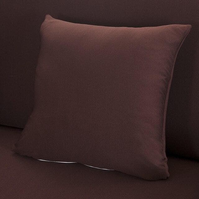 Housse de Coussin - Café - Lot de 2 (45x45cm)