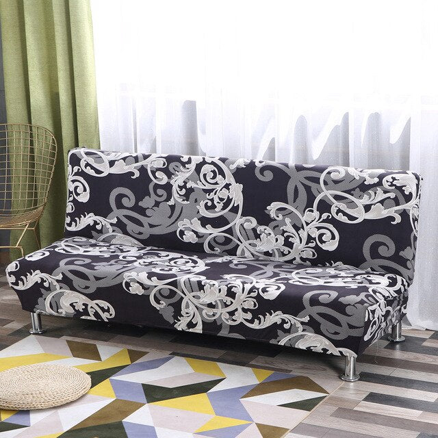 Housse Clic Clac Baroque gris et noir