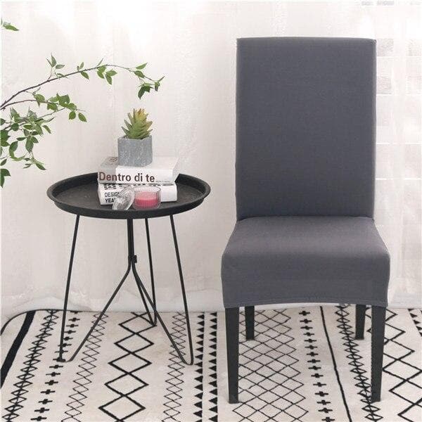 Beautissu Lot De 4 Housses De Chaise Leona Anthracite – Élégantes, Extensibles Et Modernes Pour Fêtes & Événements