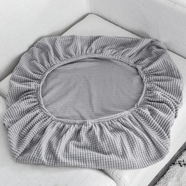 housse de siège extensible gris clair