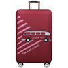 Housse de valise bus rouge