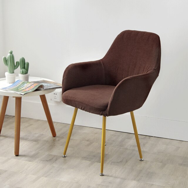 Housse de chaise scandinave Skodje Marron