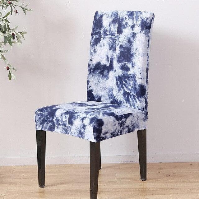 Housse de Chaise Empreinte Bleue | Housse Design