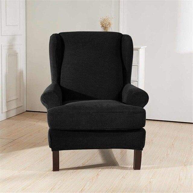 housse pour fauteuil crapaud noir
