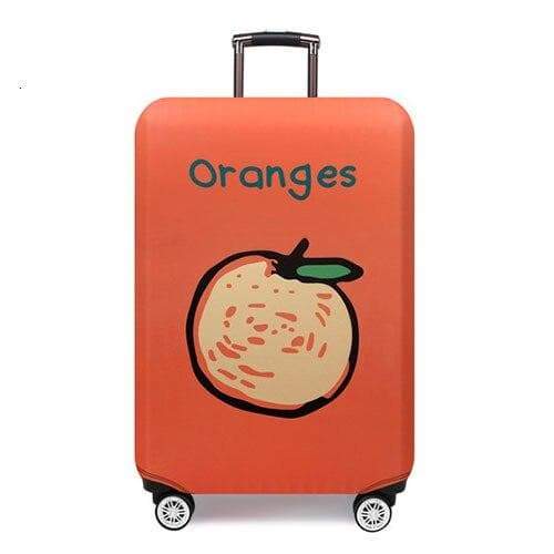 Housse de valise orange