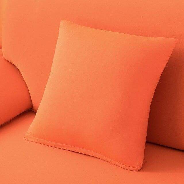 Housse de Coussin - Orange - Lot de 2 (45x45cm)