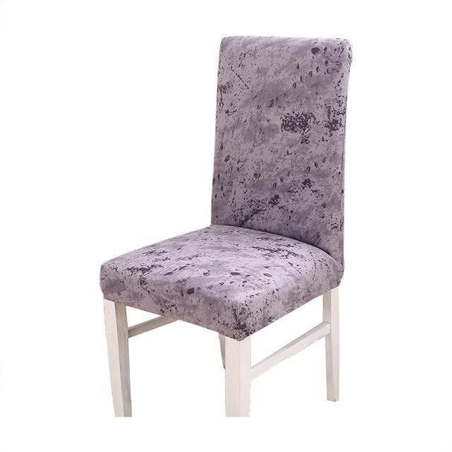 Housse de Chaise Marbre Pervenche | Housse Design