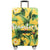 Housse de valise jaune tropical