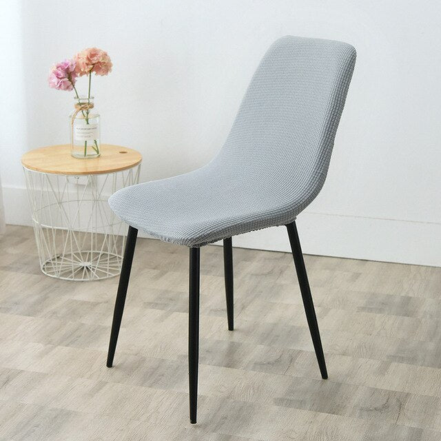 Housse de chaise scandinave Molde Gris clair
