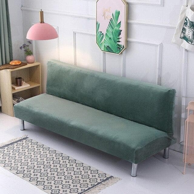 Housse Clic Clac Velours Vert Mousse