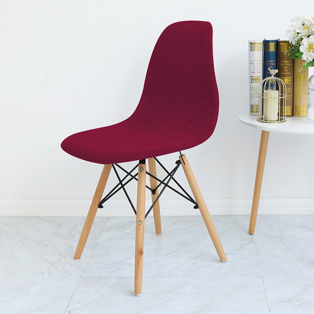 Housse de chaise scandinave Bordeaux