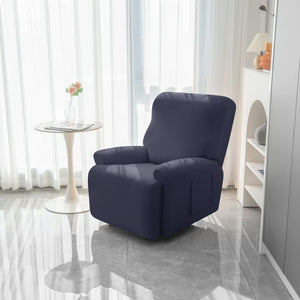 miniature couture housse de fauteuil relax bleu marine