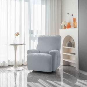 miniature couture housse de fauteuil relax gris clair
