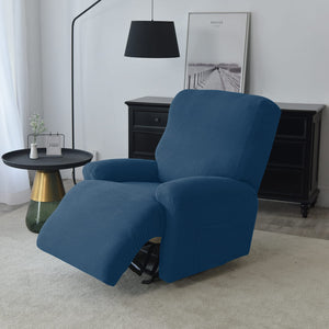 miniature textile housse de fauteuil relax jacquard bleu