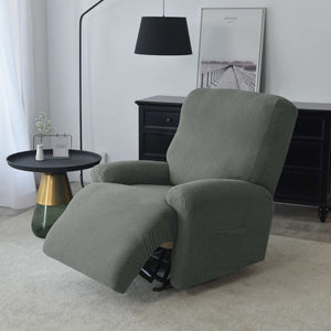 miniature tissu housse de fauteuil relax jacquard gris