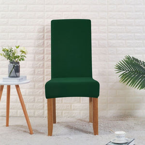 miniature vue rapprochee tissu housse de chaise large vert foncé