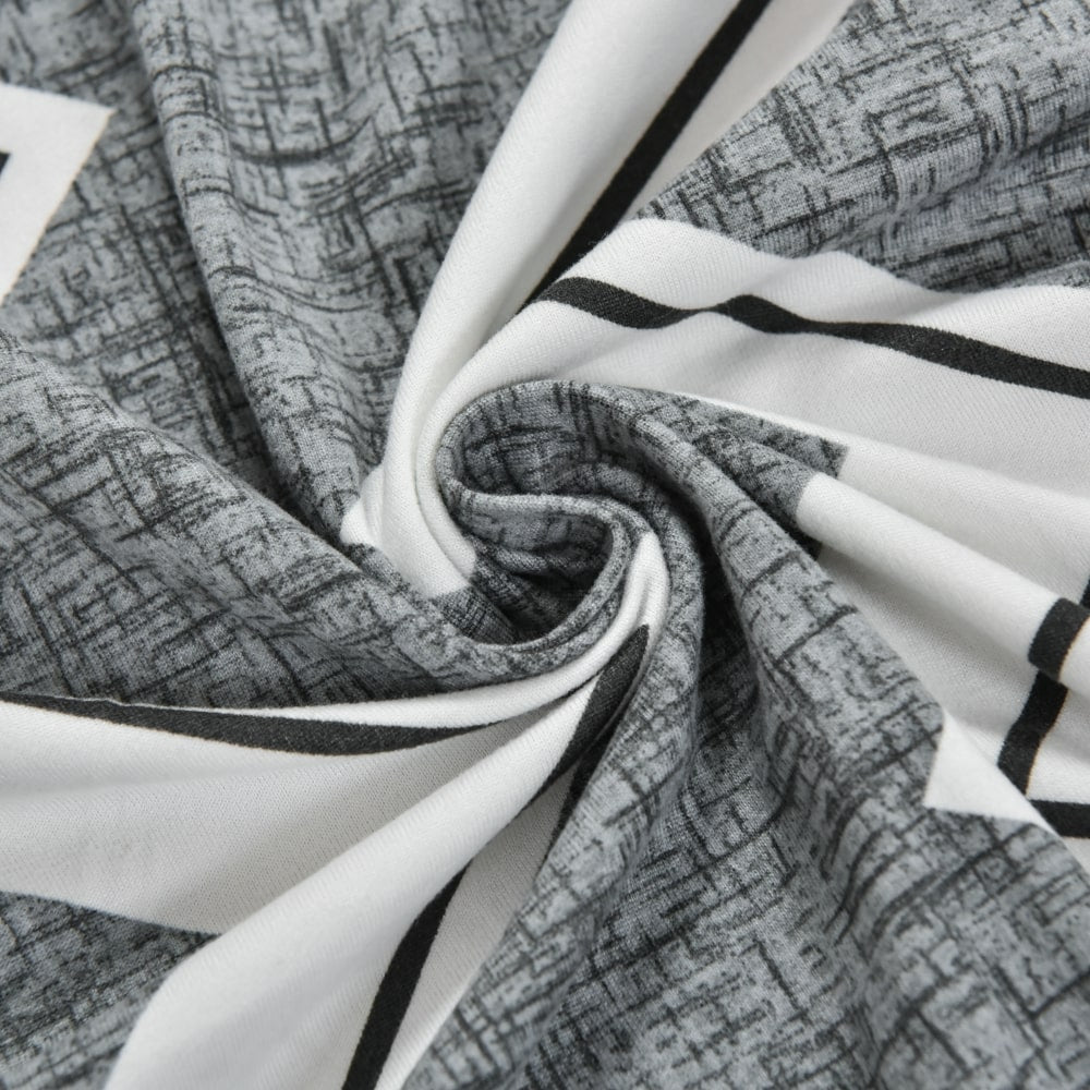 vue rapprochée tissu housse de fauteuil cabriolet Grise rayée