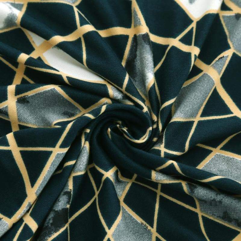 vue rapprochée housse de canapé d'angle ajustable